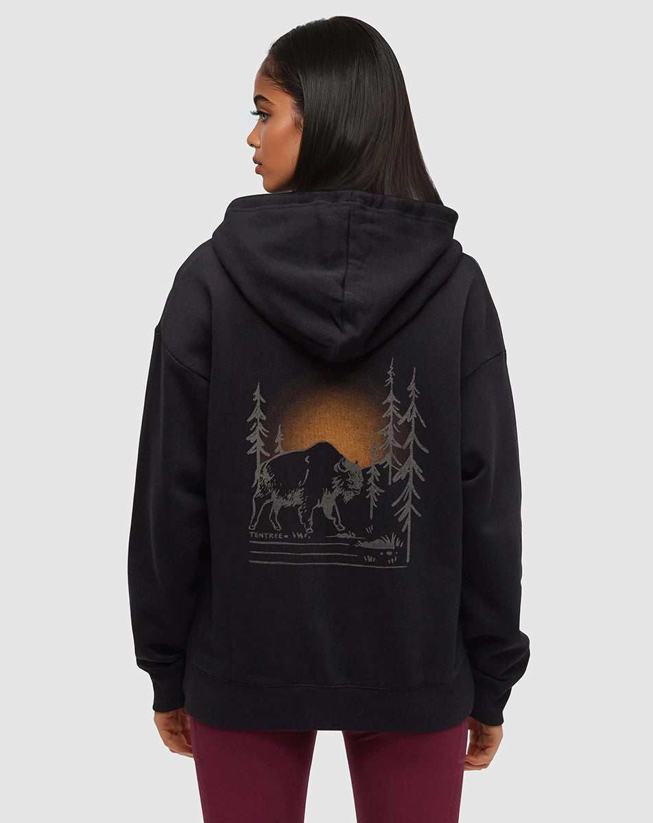 Tentree Women's Boreal Bison Full Zip Hoodie