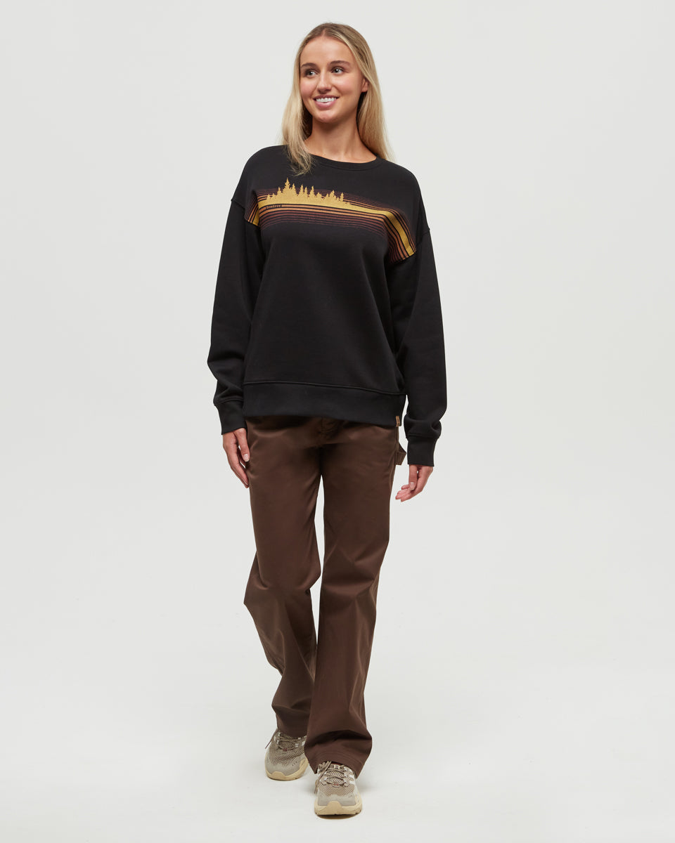 Tentree Women's Wildfire Retro Treeline Crew