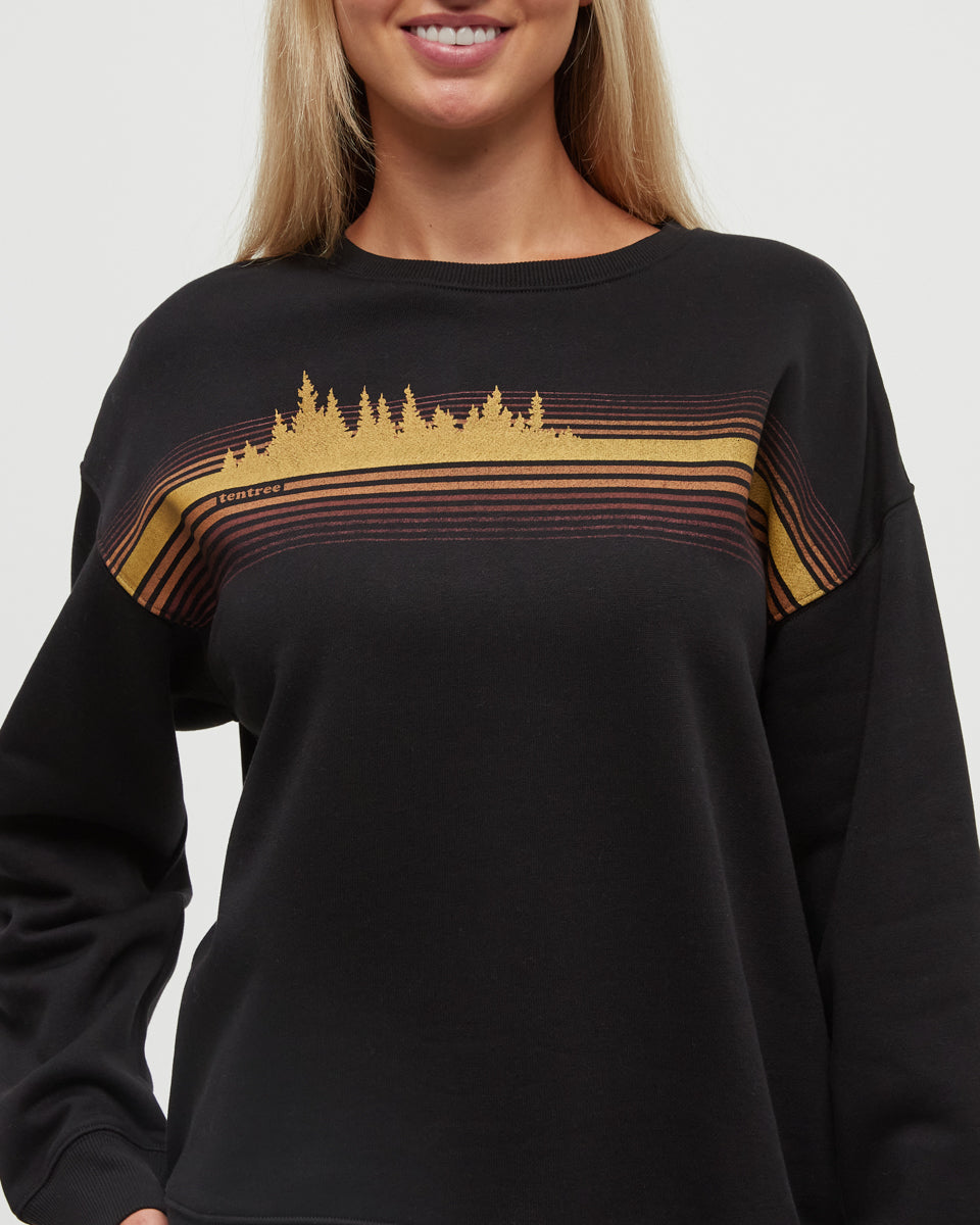 Tentree Women's Wildfire Retro Treeline Crew