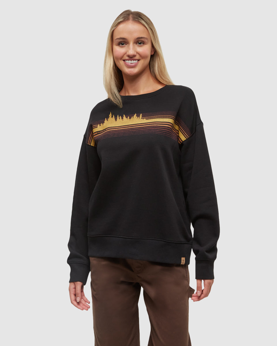 Tentree Women's Wildfire Retro Treeline Crew