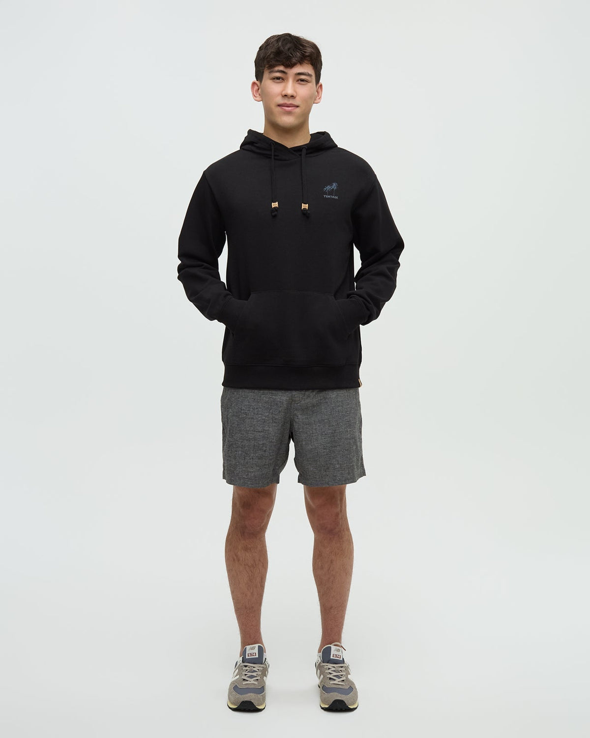 Tentree Men's Haiti Palm Logo Relaxed Hoodie