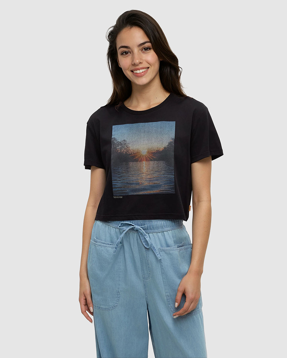 Tentree Women's Lake View Crop T-Shirt