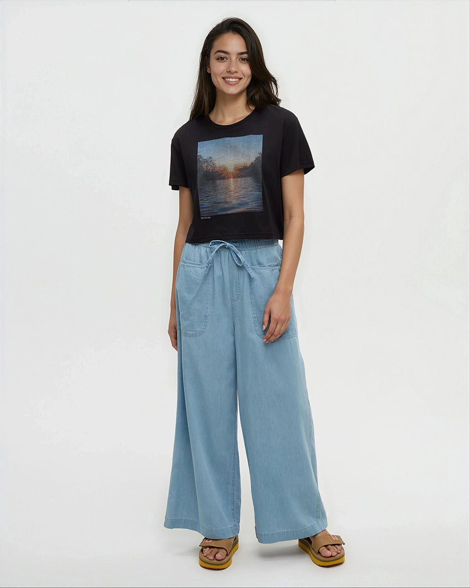 Tentree Women's Lake View Crop T-Shirt