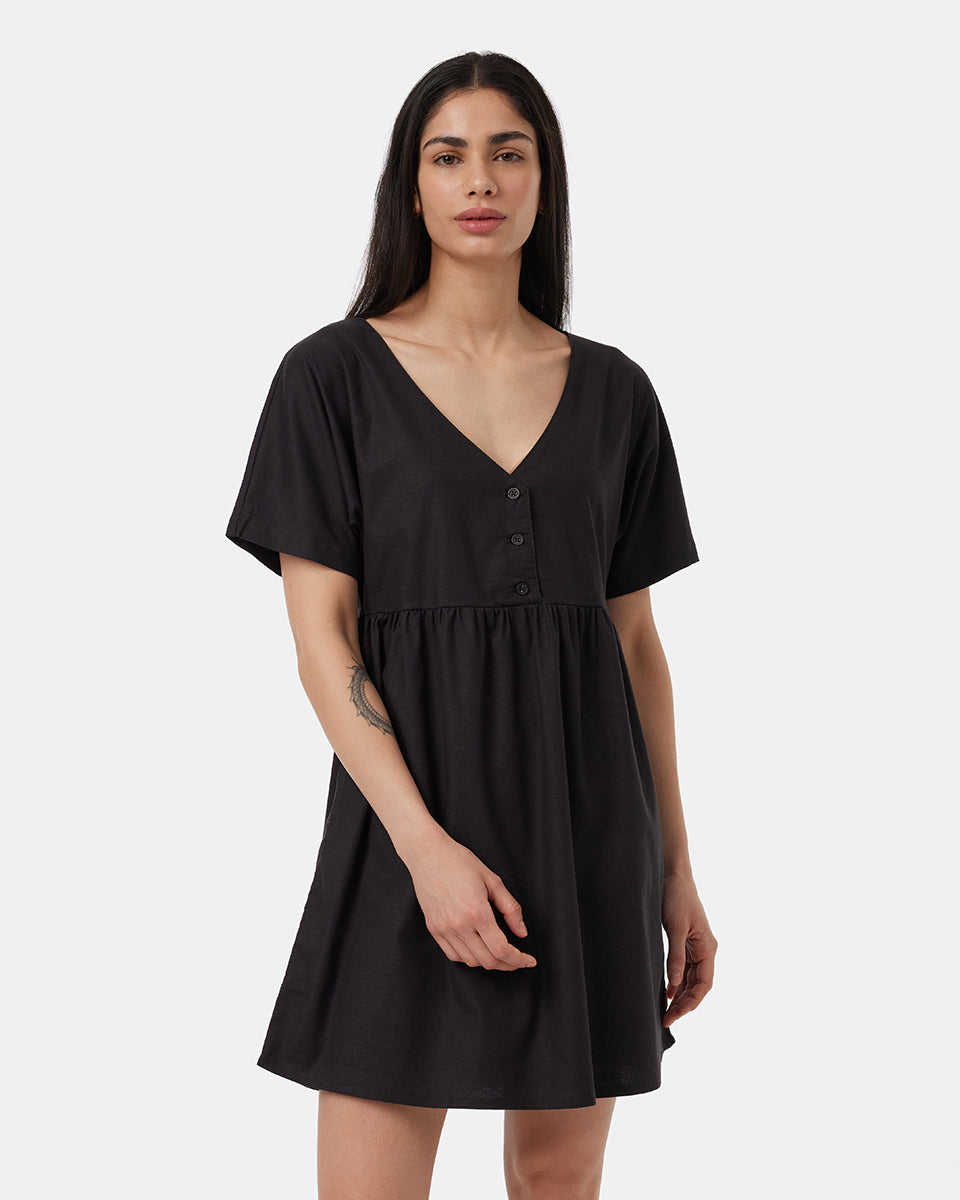 Tentree Women's Hemp Button Front Swing Dress