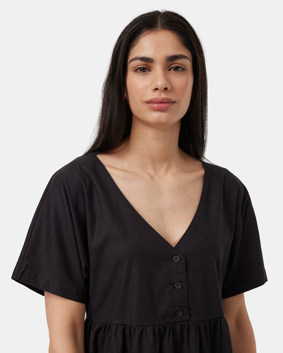 Tentree Women's Hemp Button Front Swing Dress