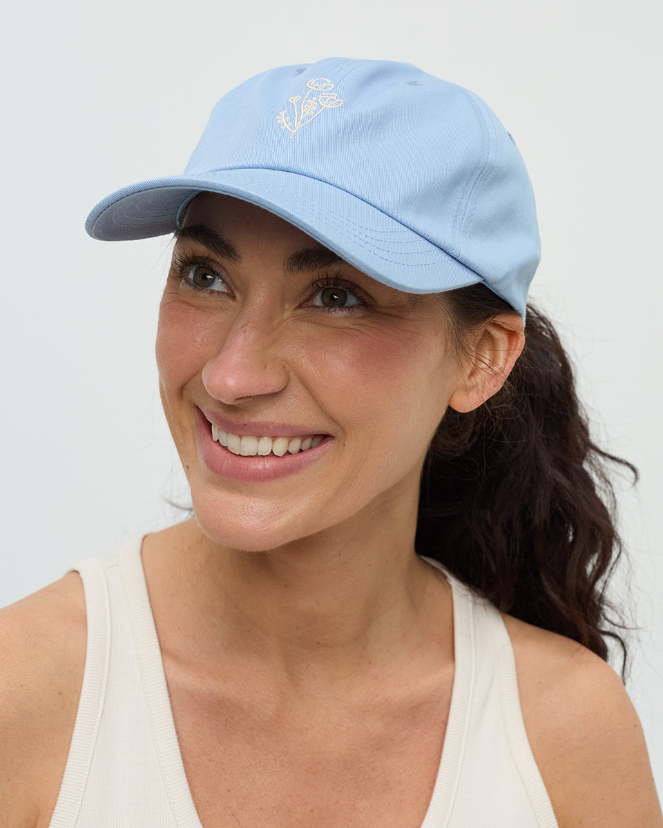 Tentree Accessories Flower Embroidery Peak Hat