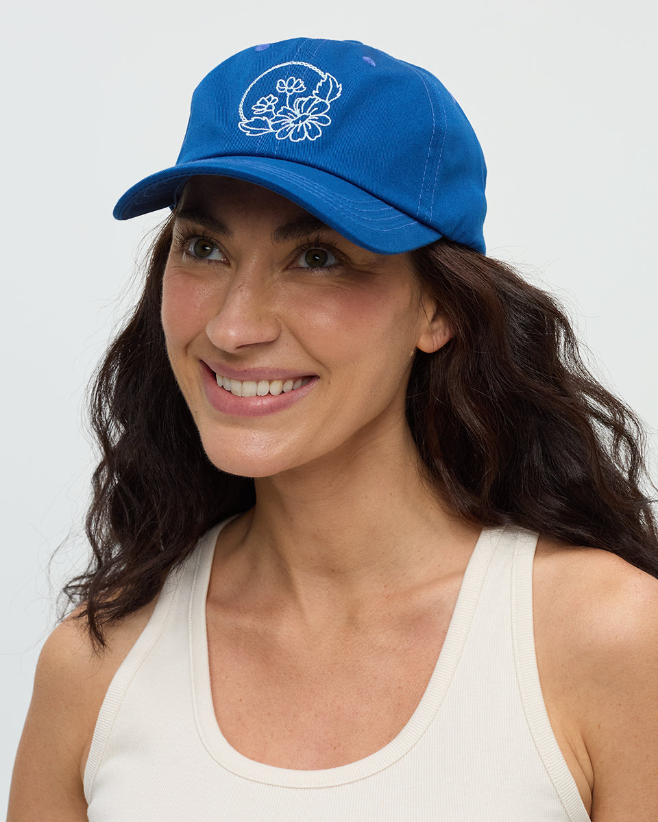 Tentree Accessories Daisy Embroidery Peak Hat