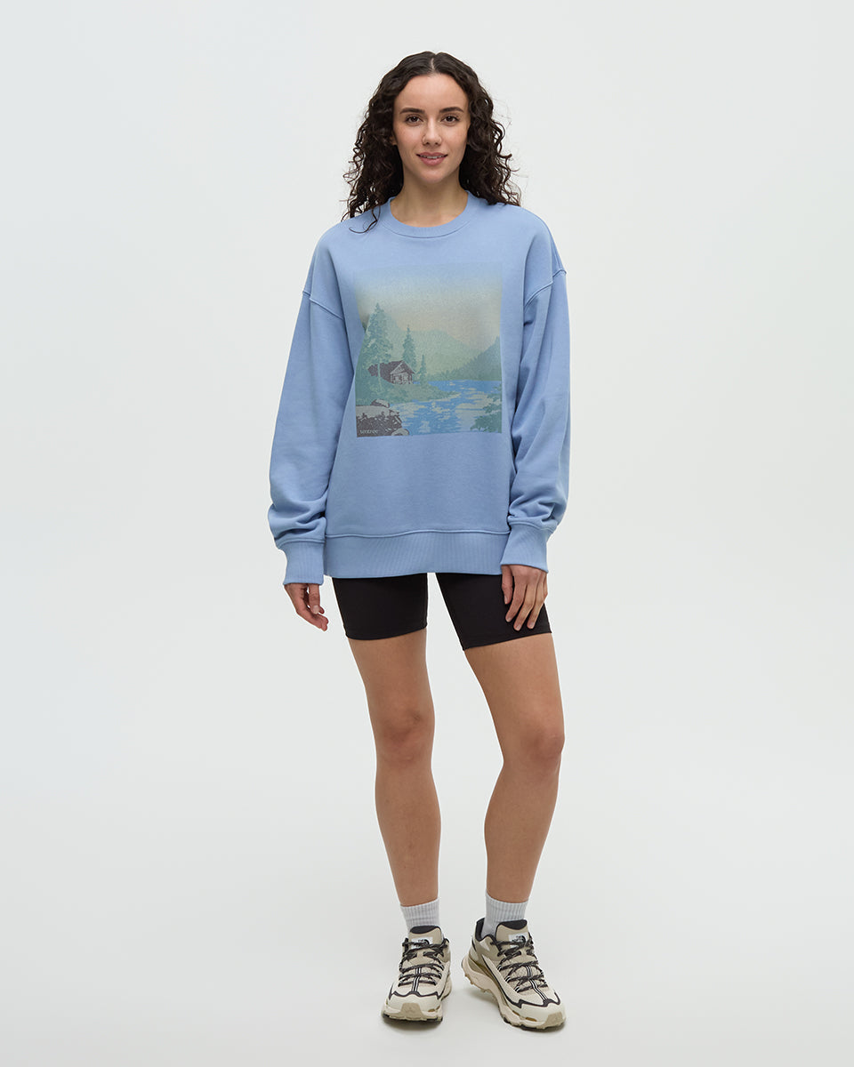 Tentree Women's Washed Lakeshore Relaxed Crew