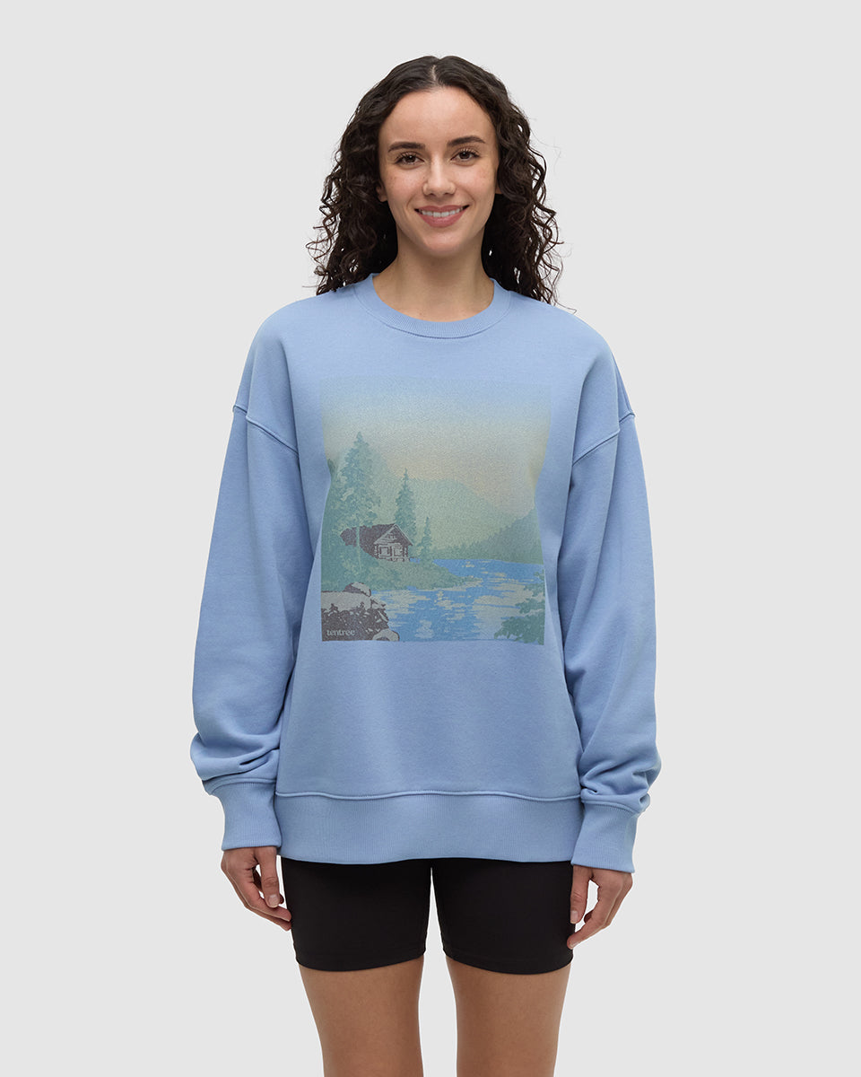 Tentree Women's Washed Lakeshore Relaxed Crew