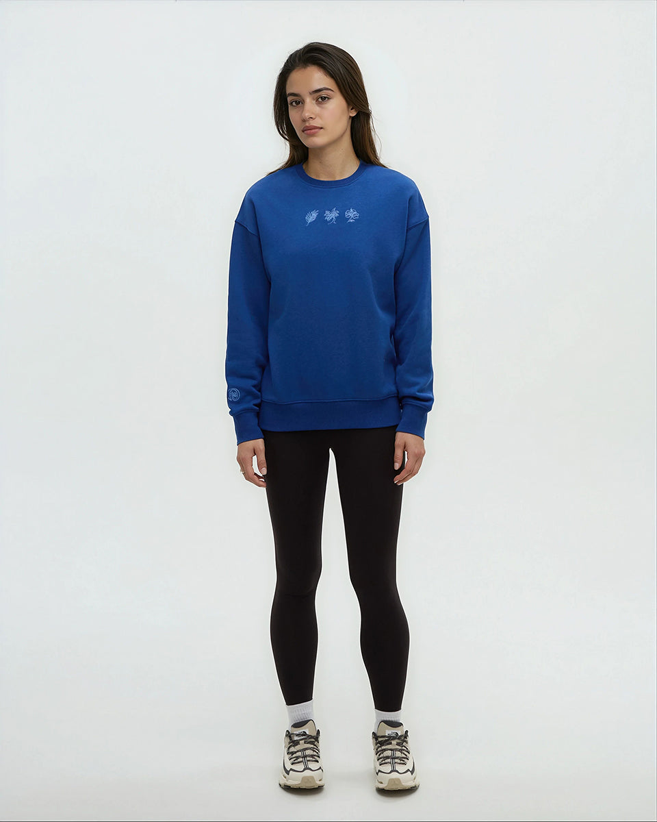 Tentree Women's Haiti Embroidery Relaxed Crew
