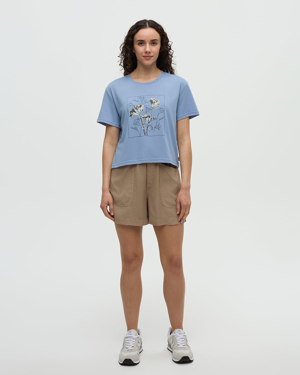 Tentree Women's Floral Crop T-Shirt