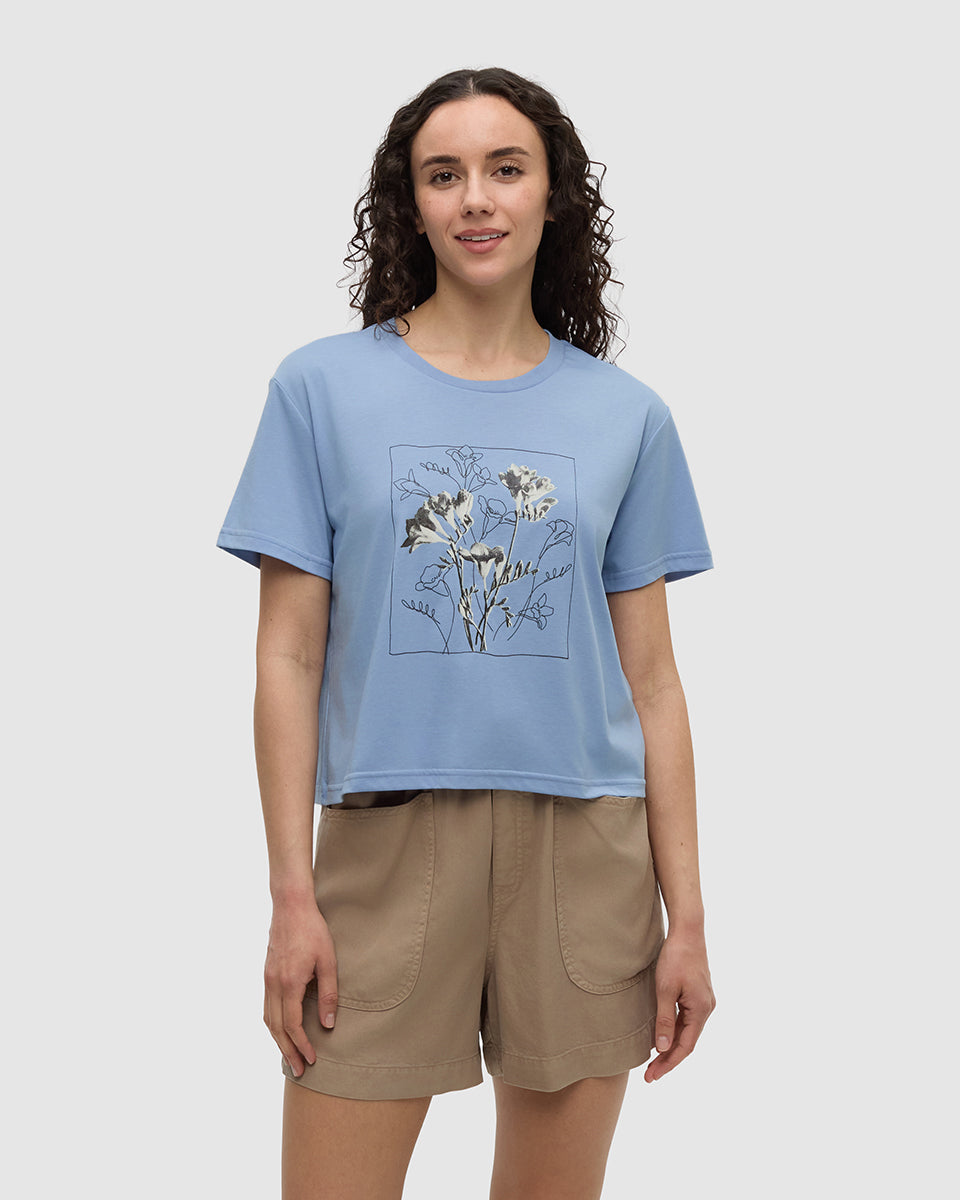 Tentree Women's Floral Crop T-Shirt