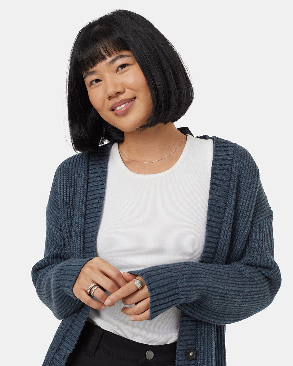 Tentree Women's Highline Oversized Button Cardigan