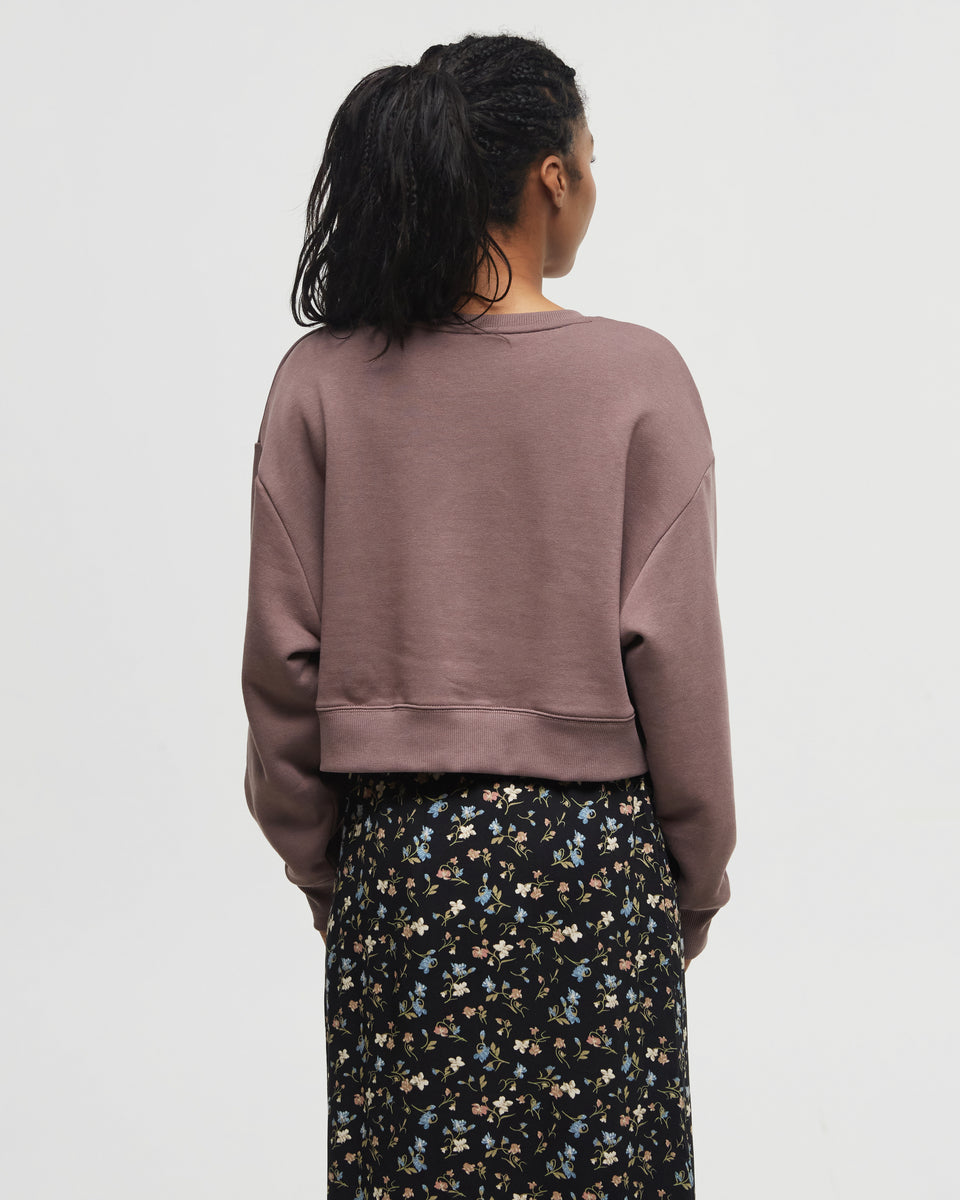 Tentree Women's TreeFleece Oversized Cropped Crew