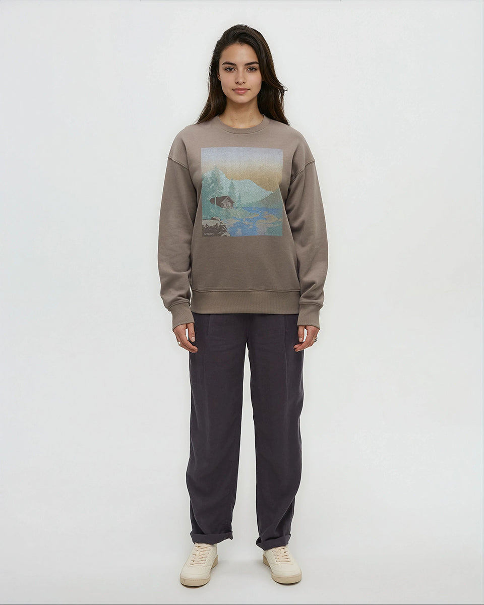 Tentree Women's Washed Lakeshore Relaxed Crew