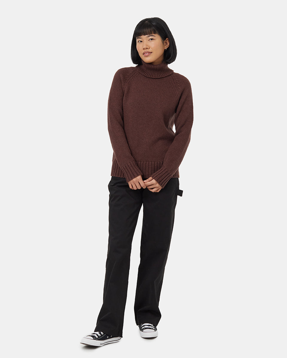Tentree Women's Highline Wool Turtleneck Sweater