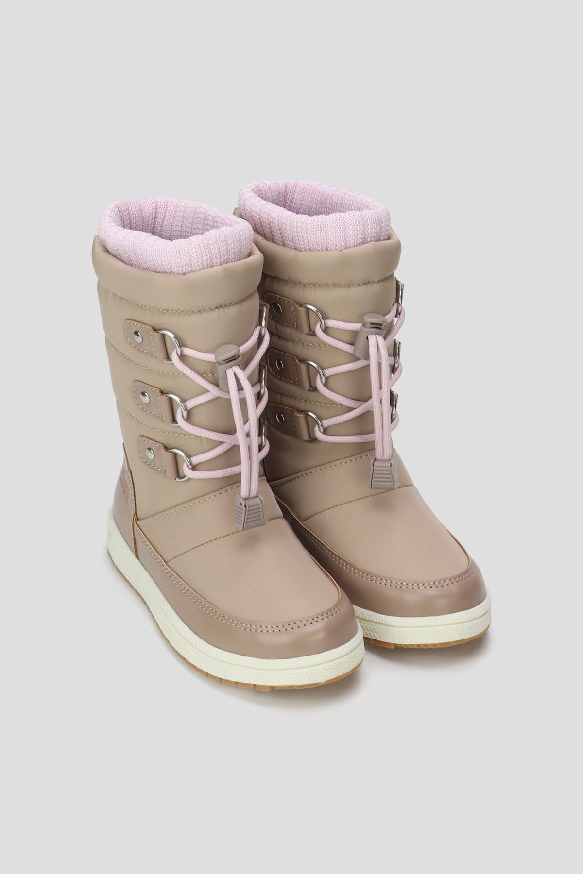 Cougar Kids Tall Knit Cuff Sport Kid Boots Taupe