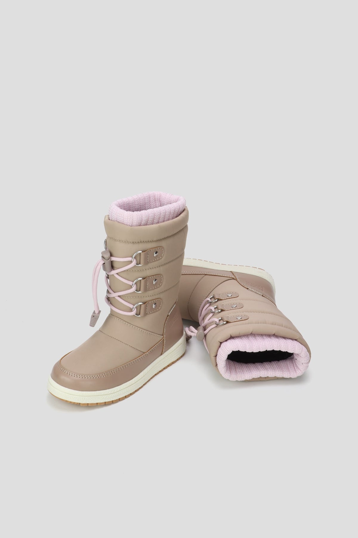 Cougar Kids Tall Knit Cuff Sport Kid Boots Taupe