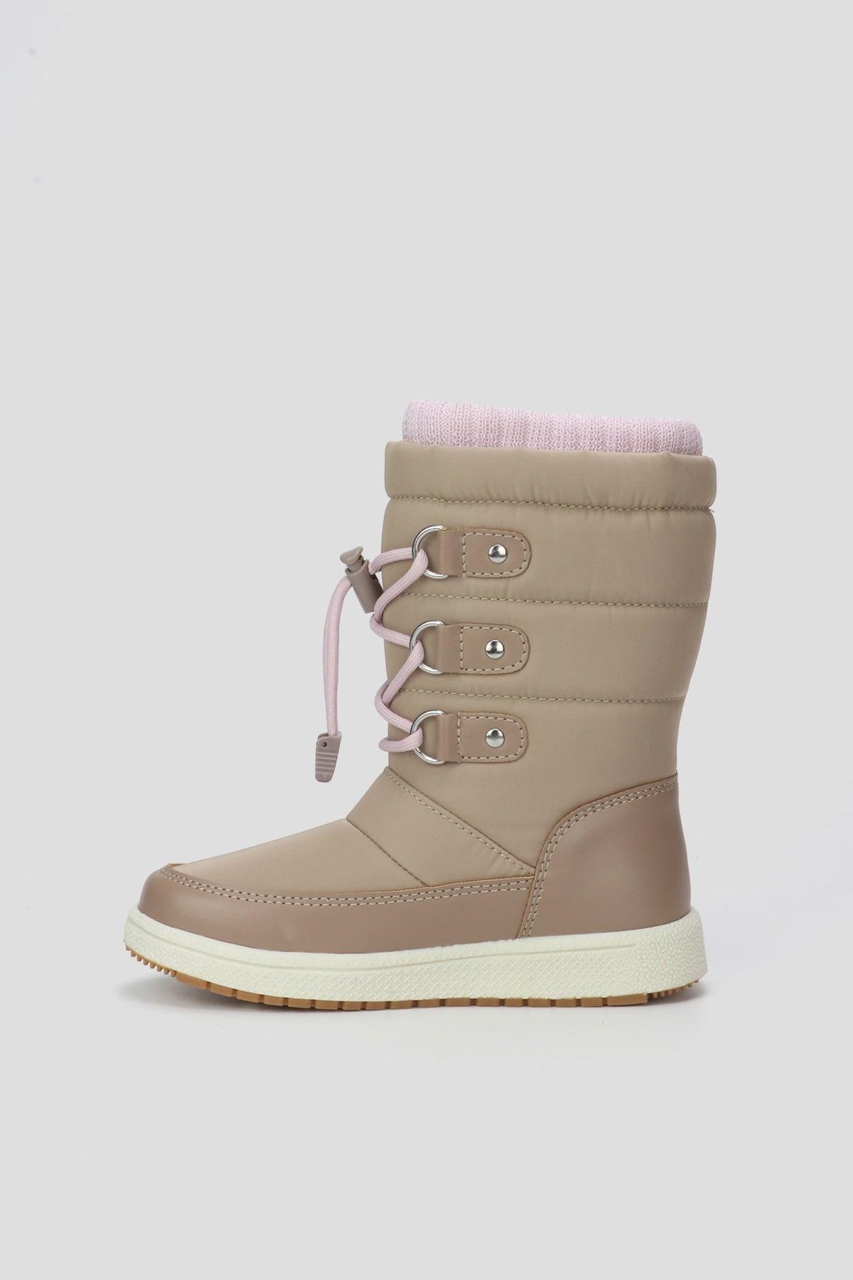 Cougar Kids Tall Knit Cuff Sport Kid Boots Taupe