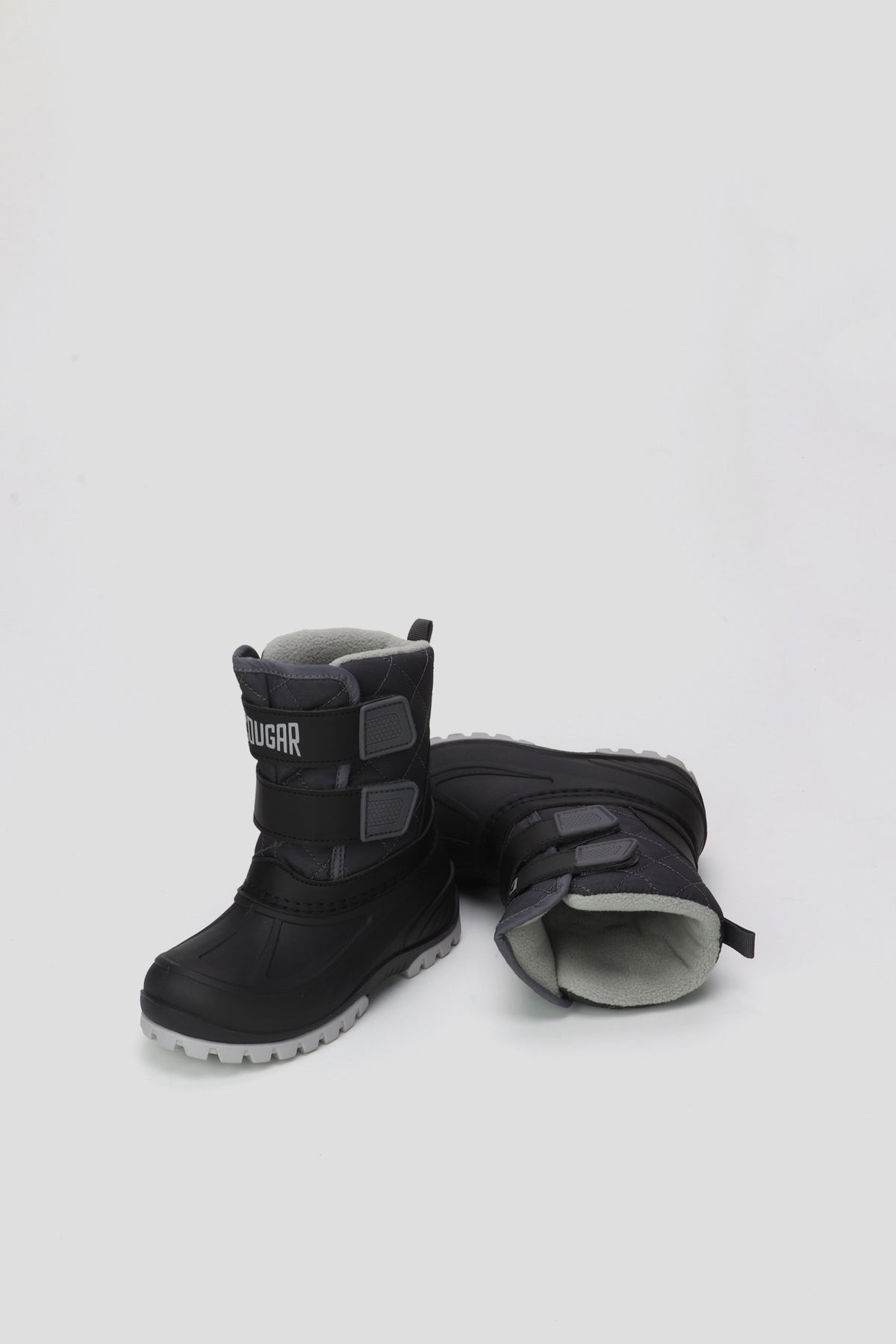 Cougar Kids Velcro Winter Kid Boots Black/Charcoal