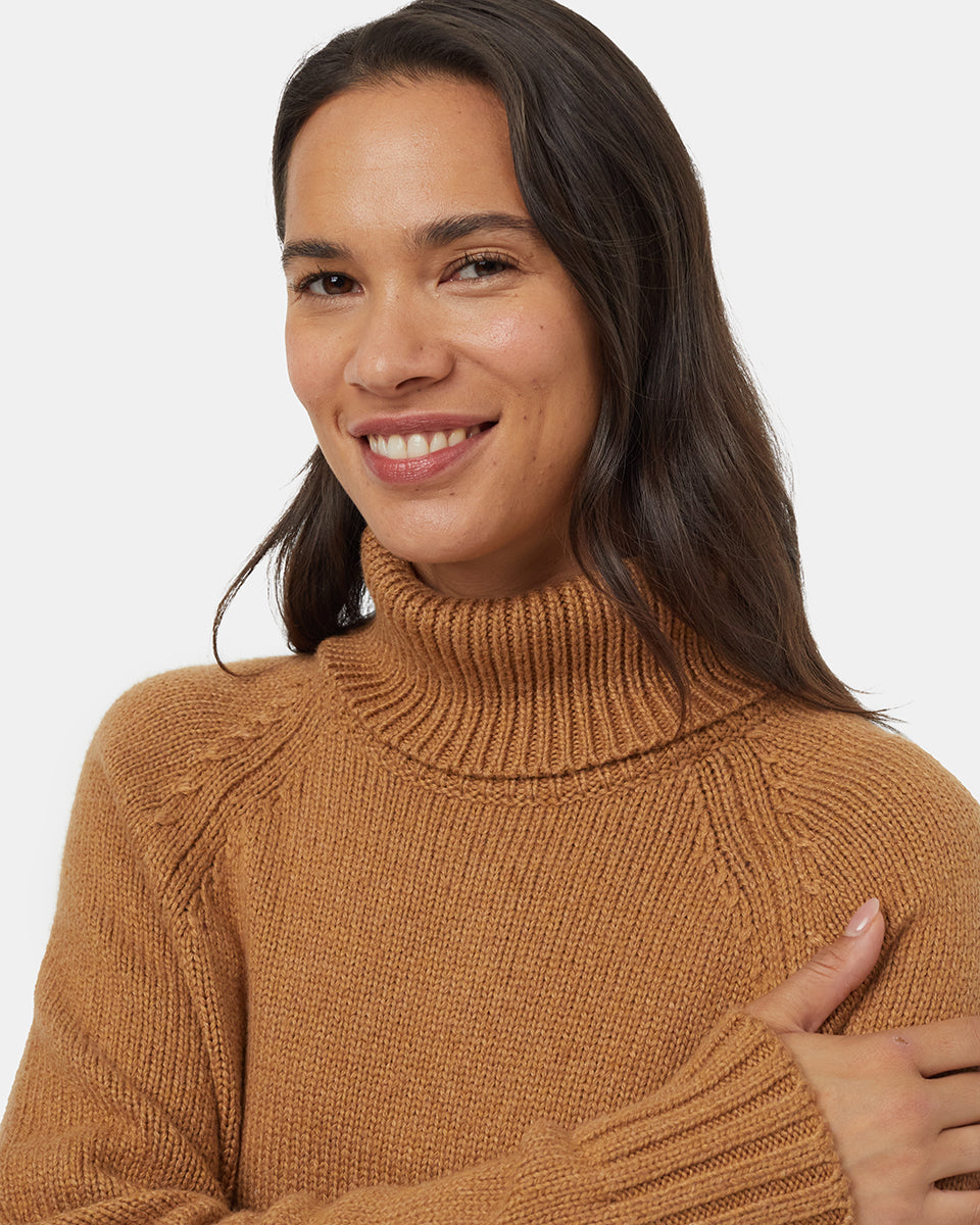 Tentree Women's Highline Wool Turtleneck Sweater