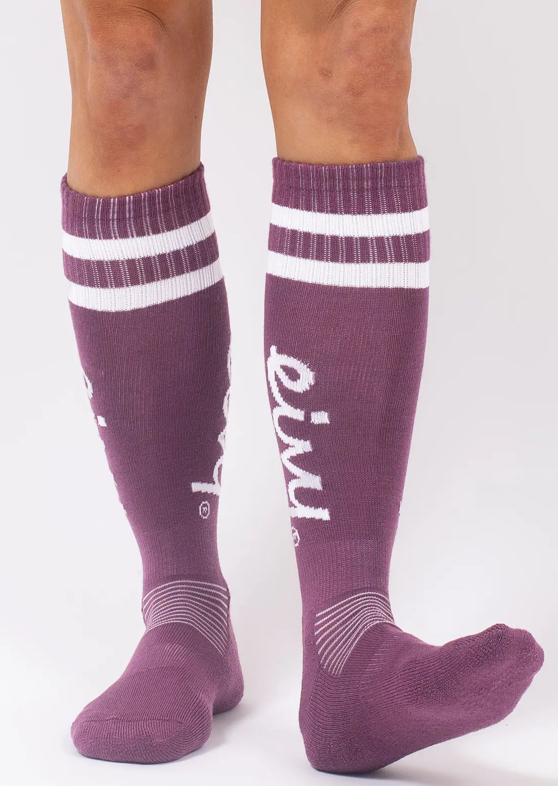 Eivy Women's Cheerleader Wool Socks Purple Stray