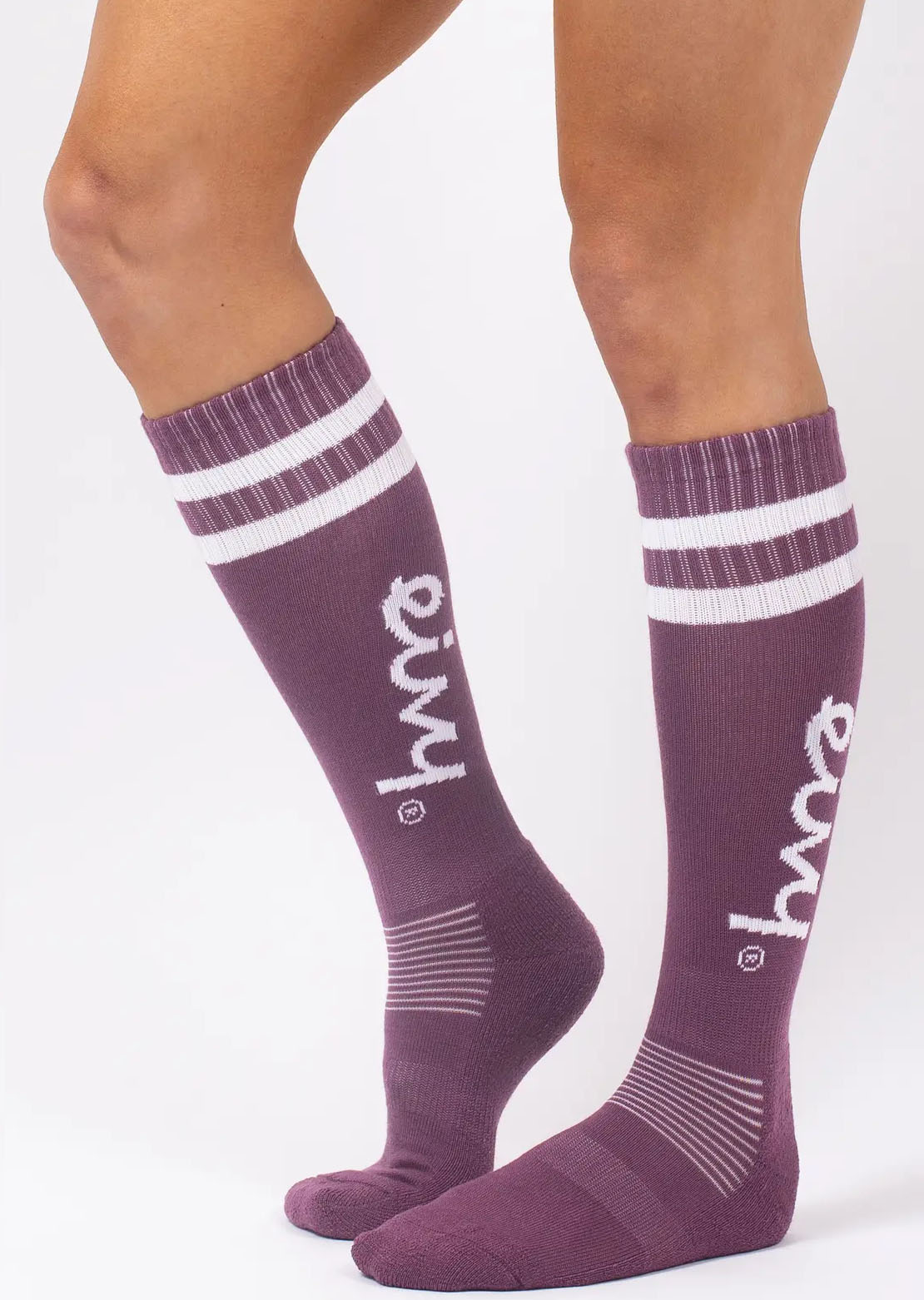 Eivy Women's Cheerleader Wool Socks Purple Stray