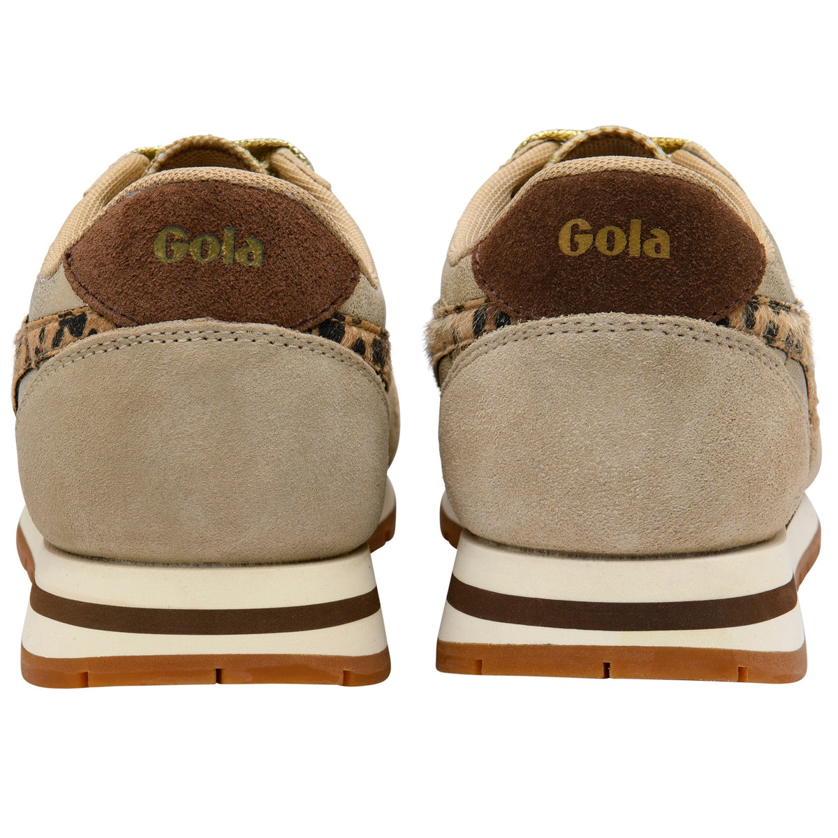Gola Women Daytona Blaze Ii Gold/Leopard/Dark Brown
