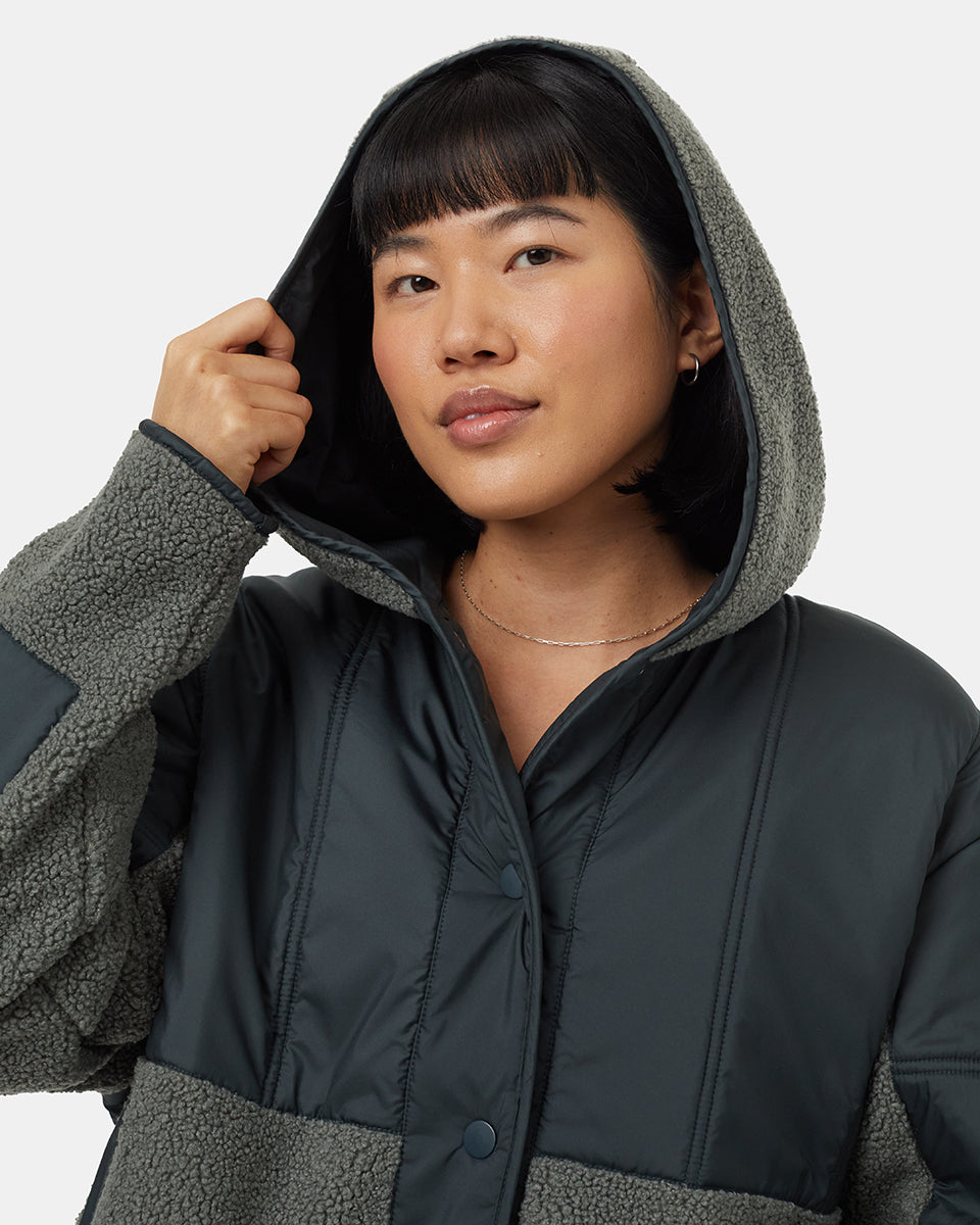 Tentree Women's Recycled Boucle Full Snap Hoodie