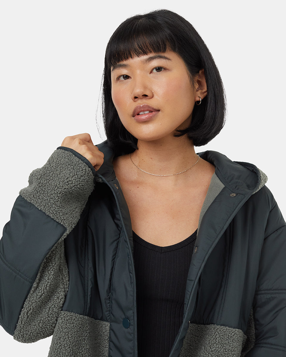 Tentree Women's Recycled Boucle Full Snap Hoodie