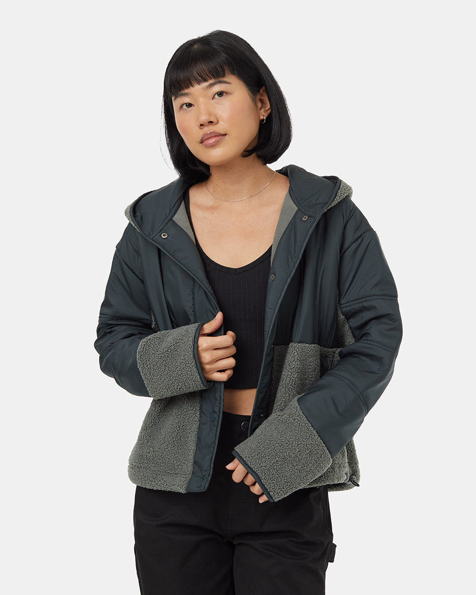 Tentree Women's Recycled Boucle Full Snap Hoodie