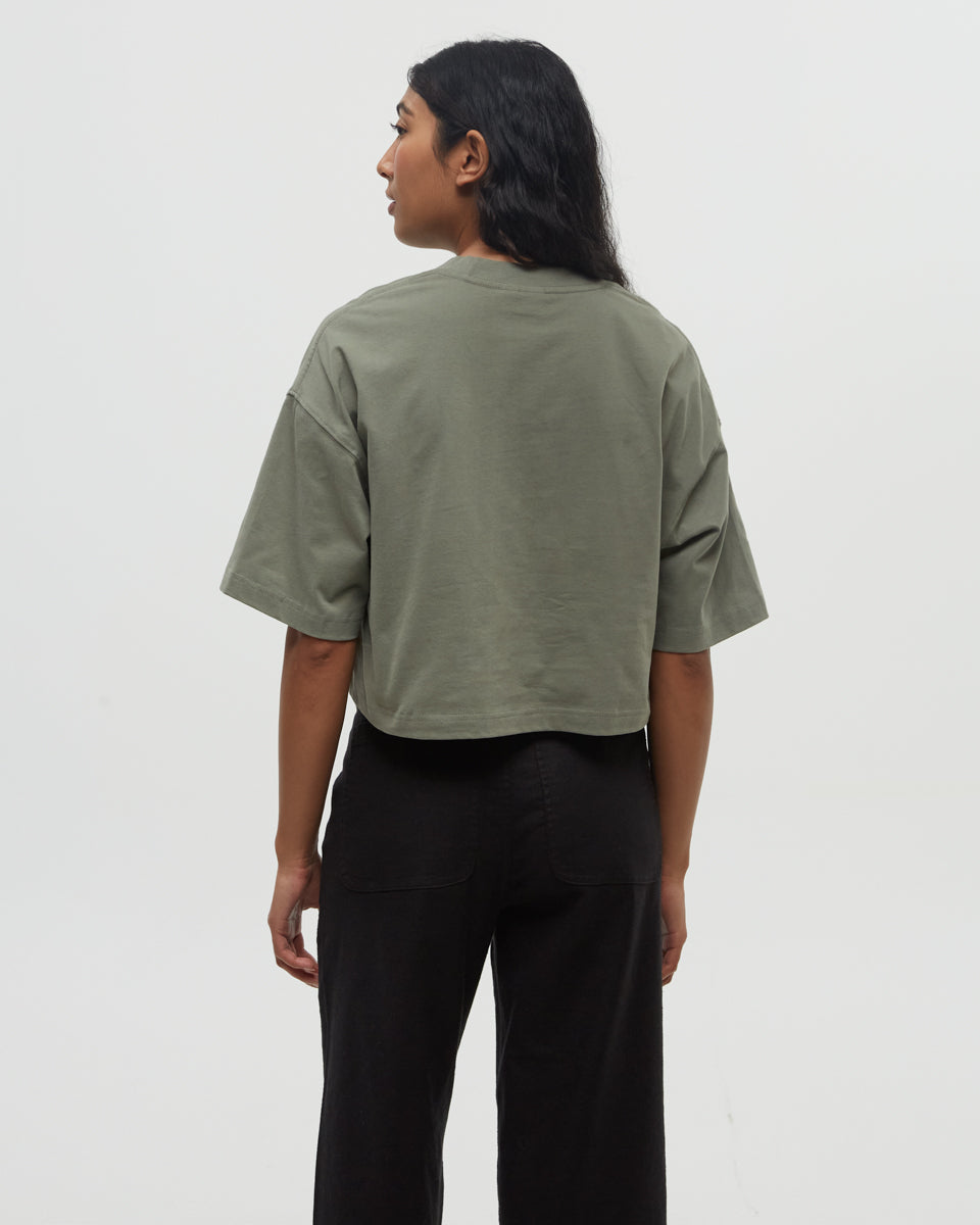 Tentree Women's Emerald Edge Oversized Crop T-Shirt