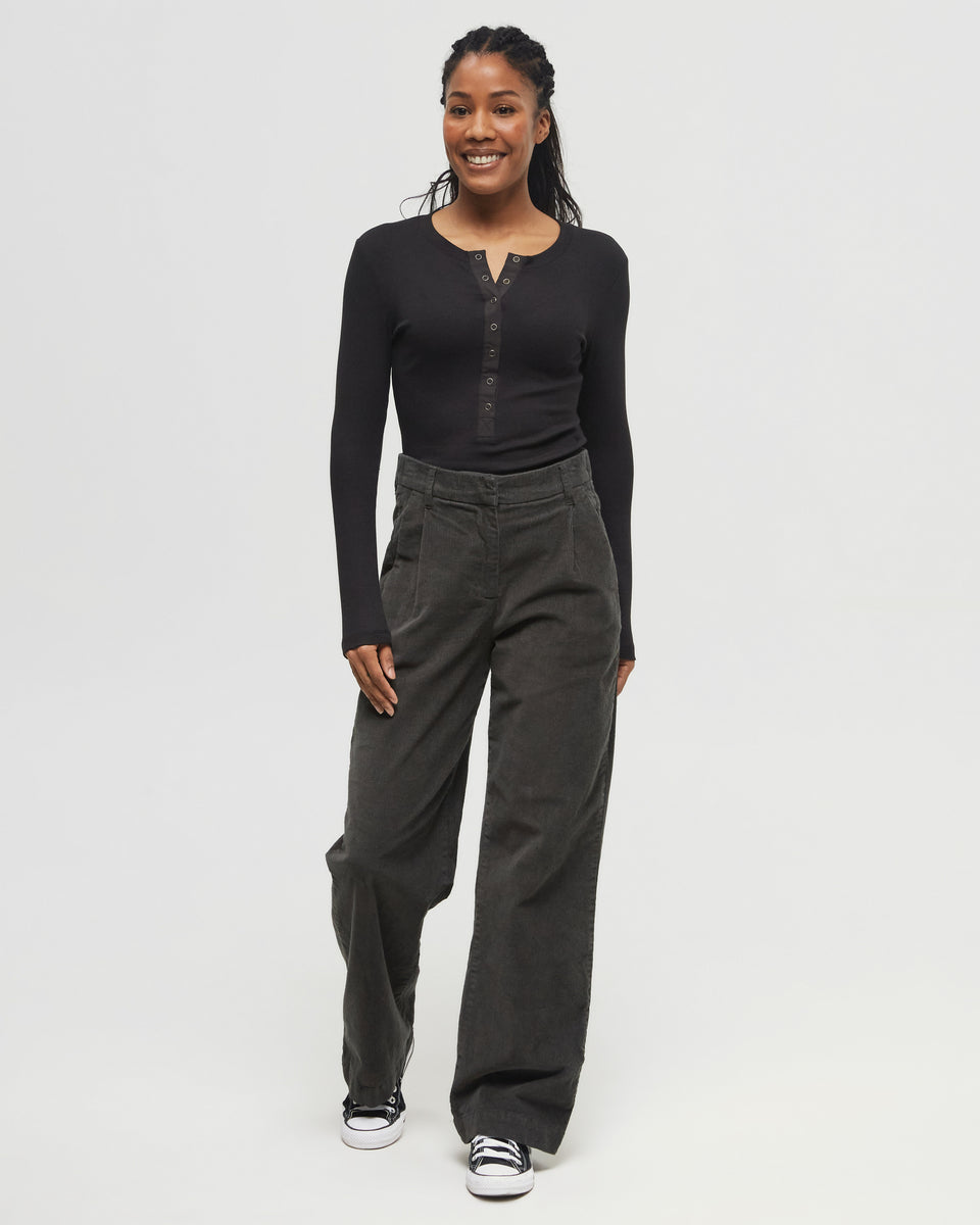 Tentree Women's EcoStretch Corduroy Straight Leg Pant