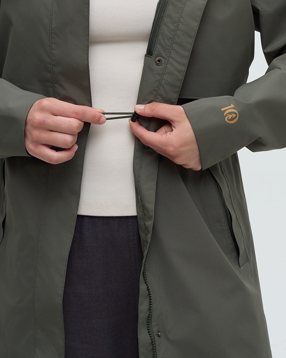 Tentree Women's Nimbus Long Rain Jacket