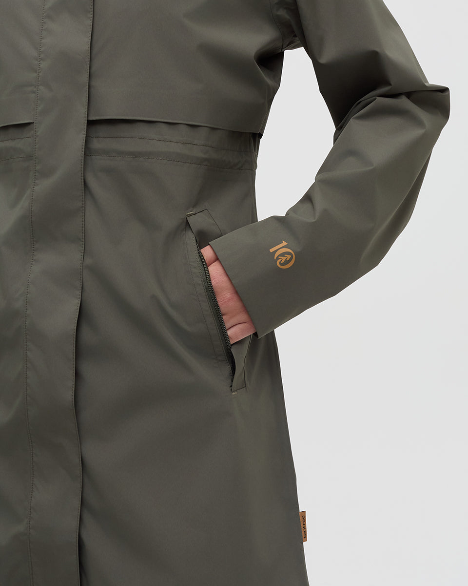 Tentree Women's Nimbus Long Rain Jacket
