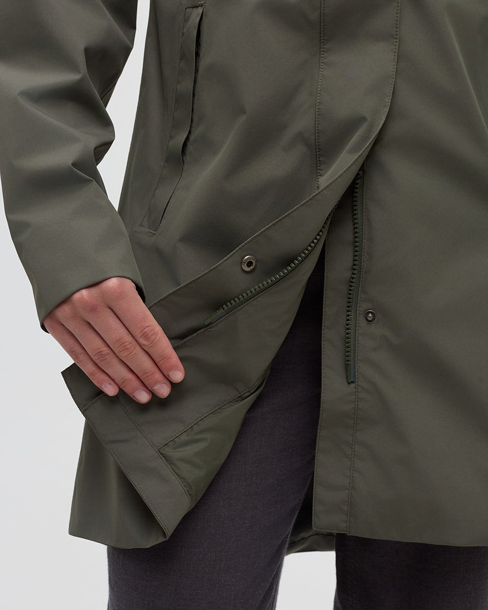 Tentree Women's Nimbus Long Rain Jacket