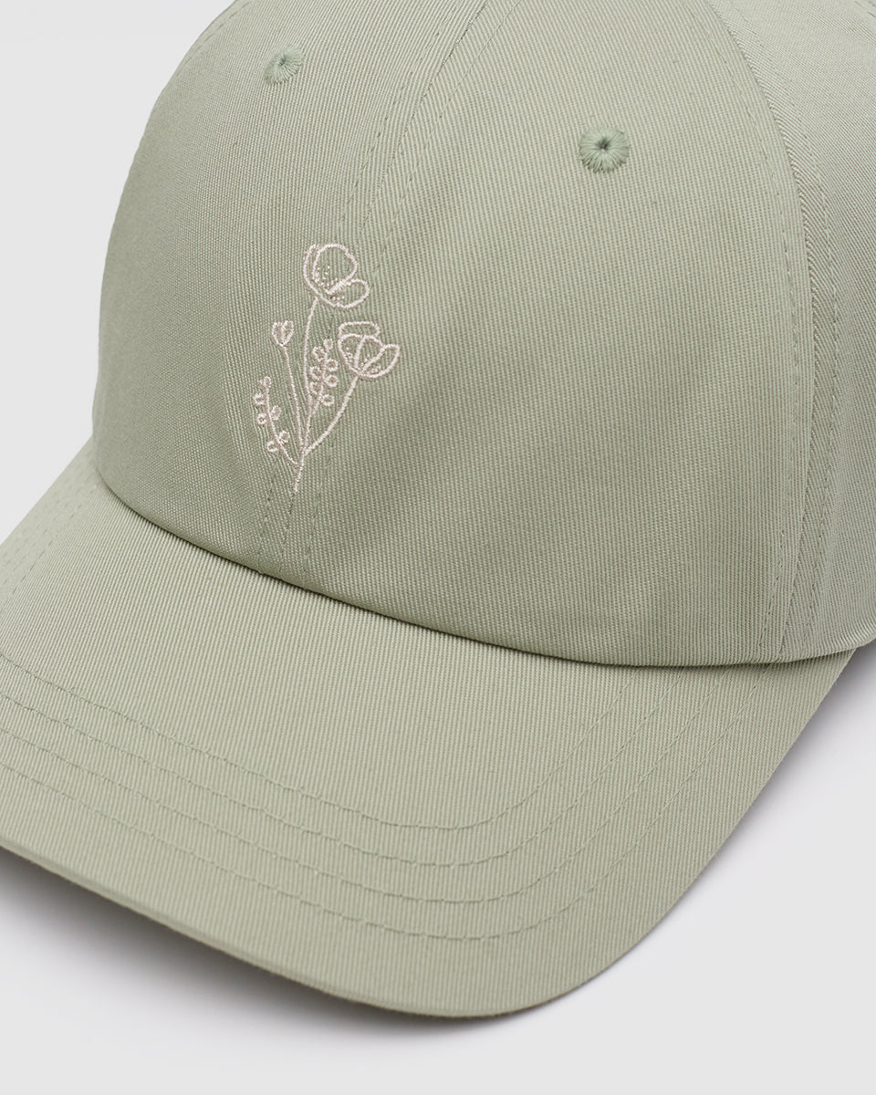Tentree Accessories Flower Embroidery Peak Hat