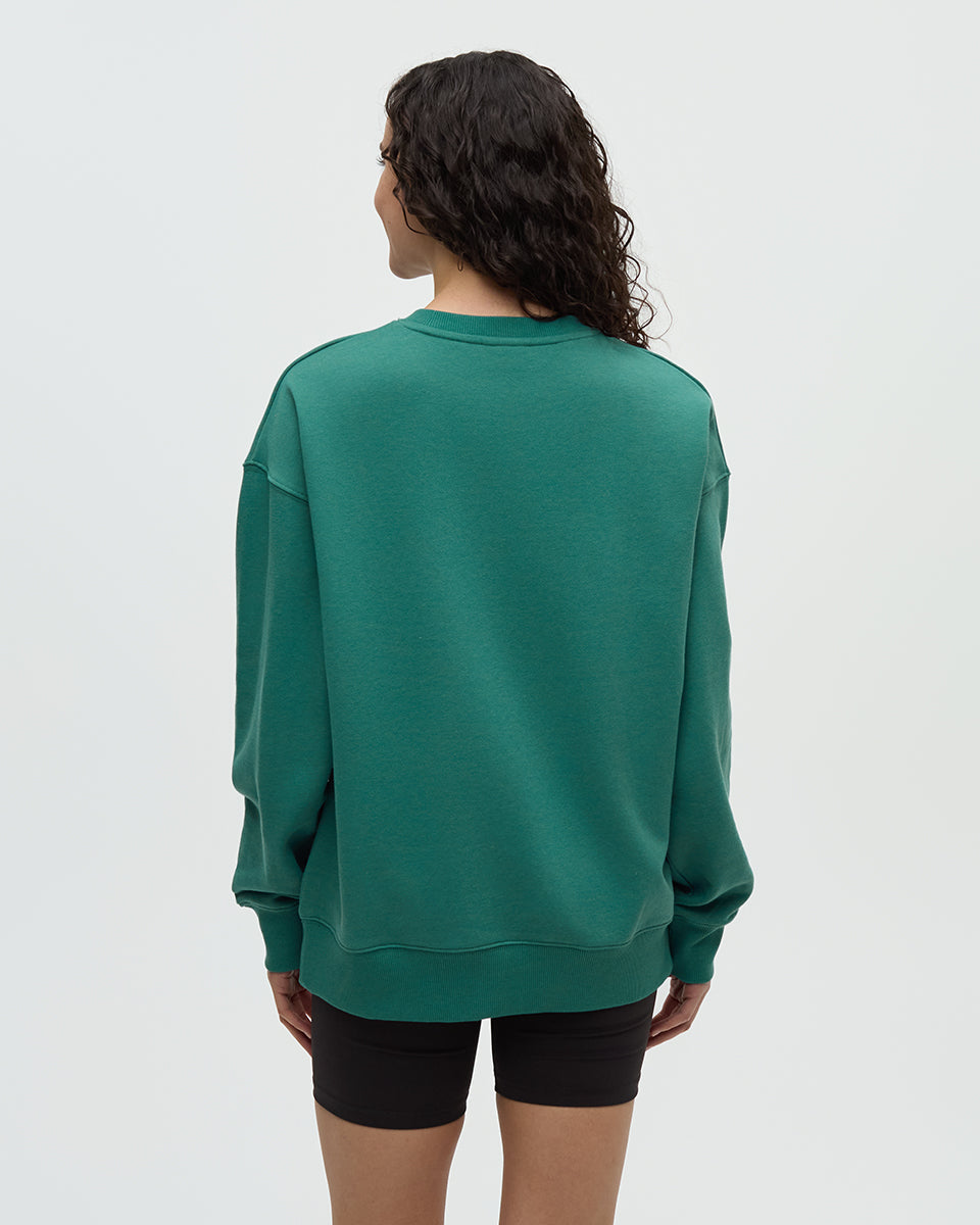 Tentree Women's Amazon Greenery Relaxed Logo Crew