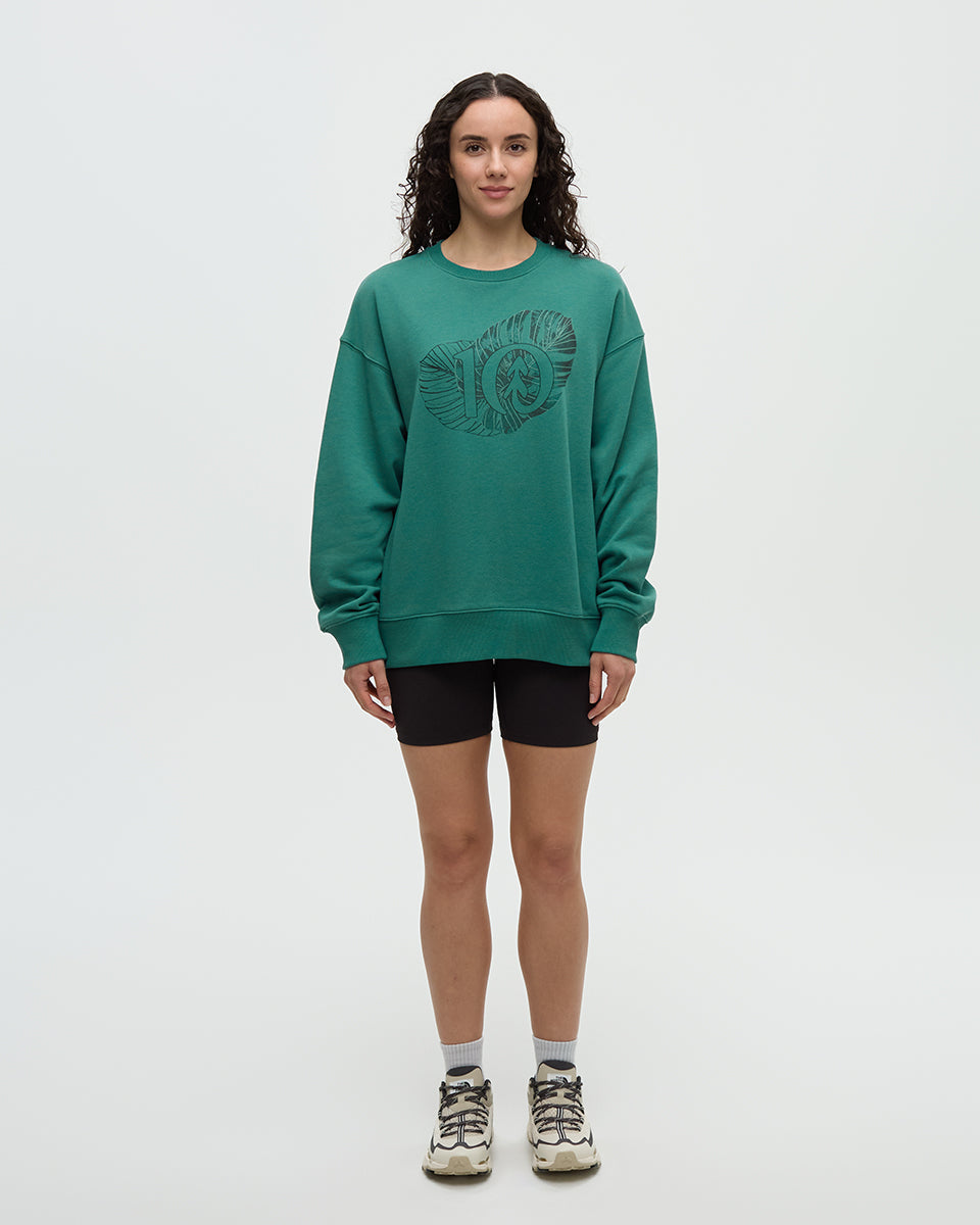 Tentree Women's Amazon Greenery Relaxed Logo Crew