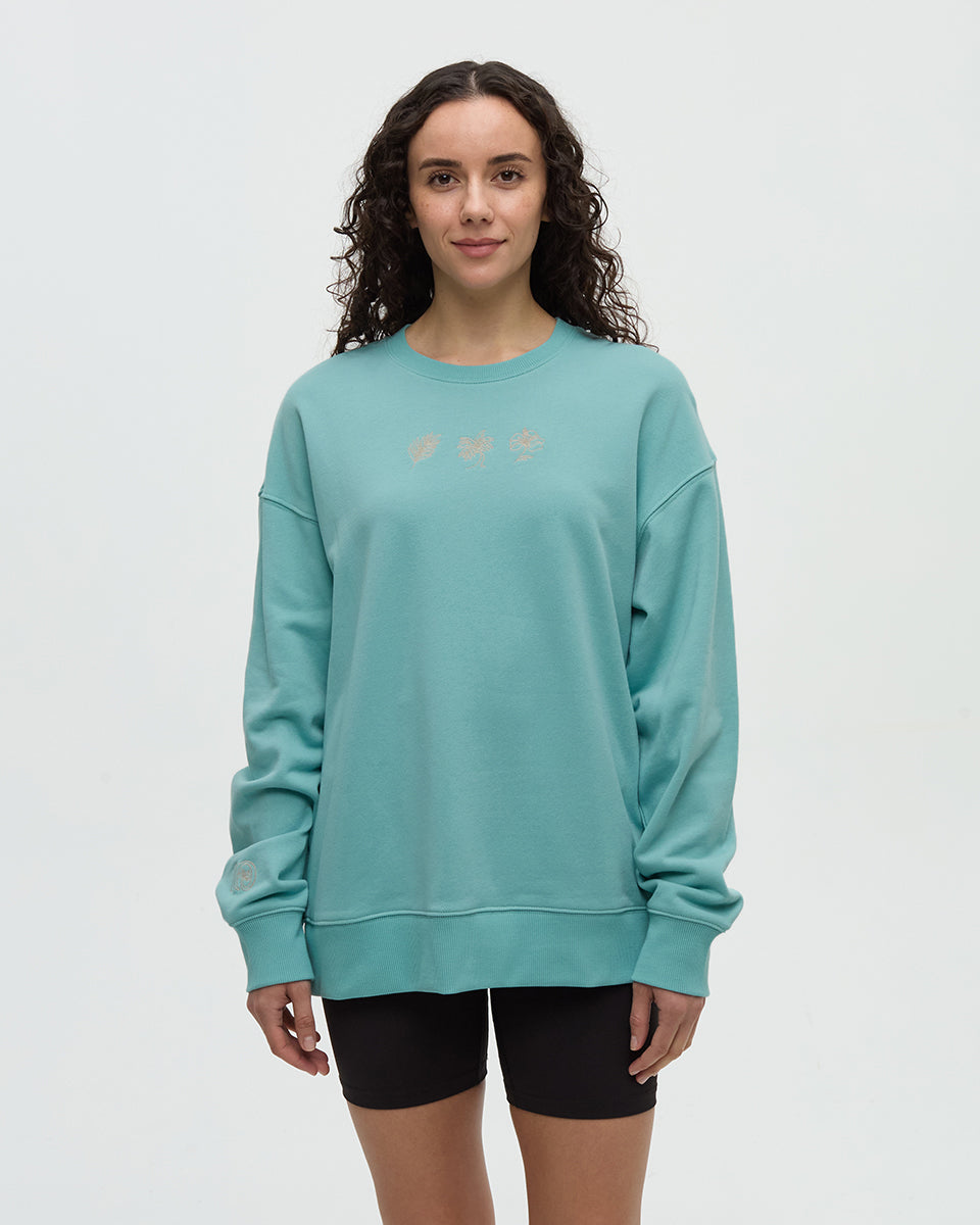 Tentree Women's Haiti Embroidery Relaxed Crew