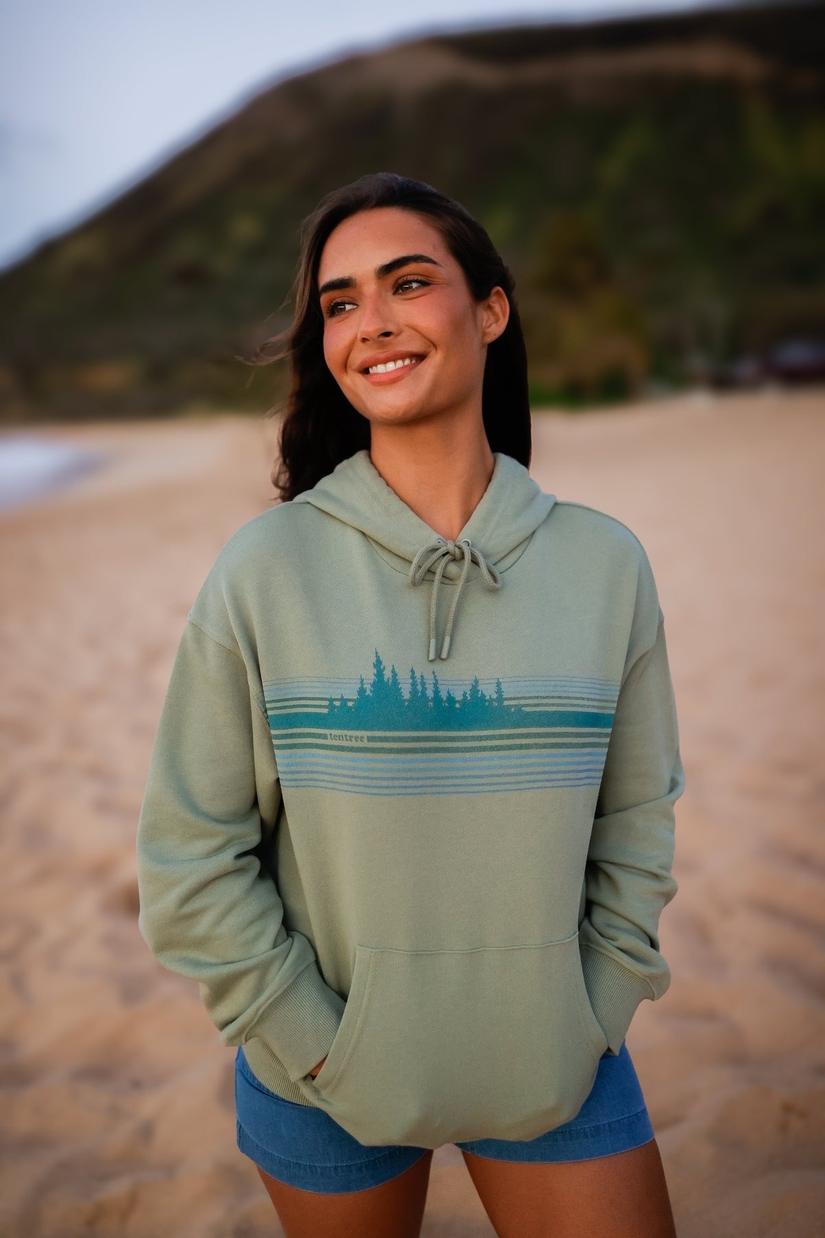 Tentree Women's Wildfire Retro Treeline Relaxed Hoodie
