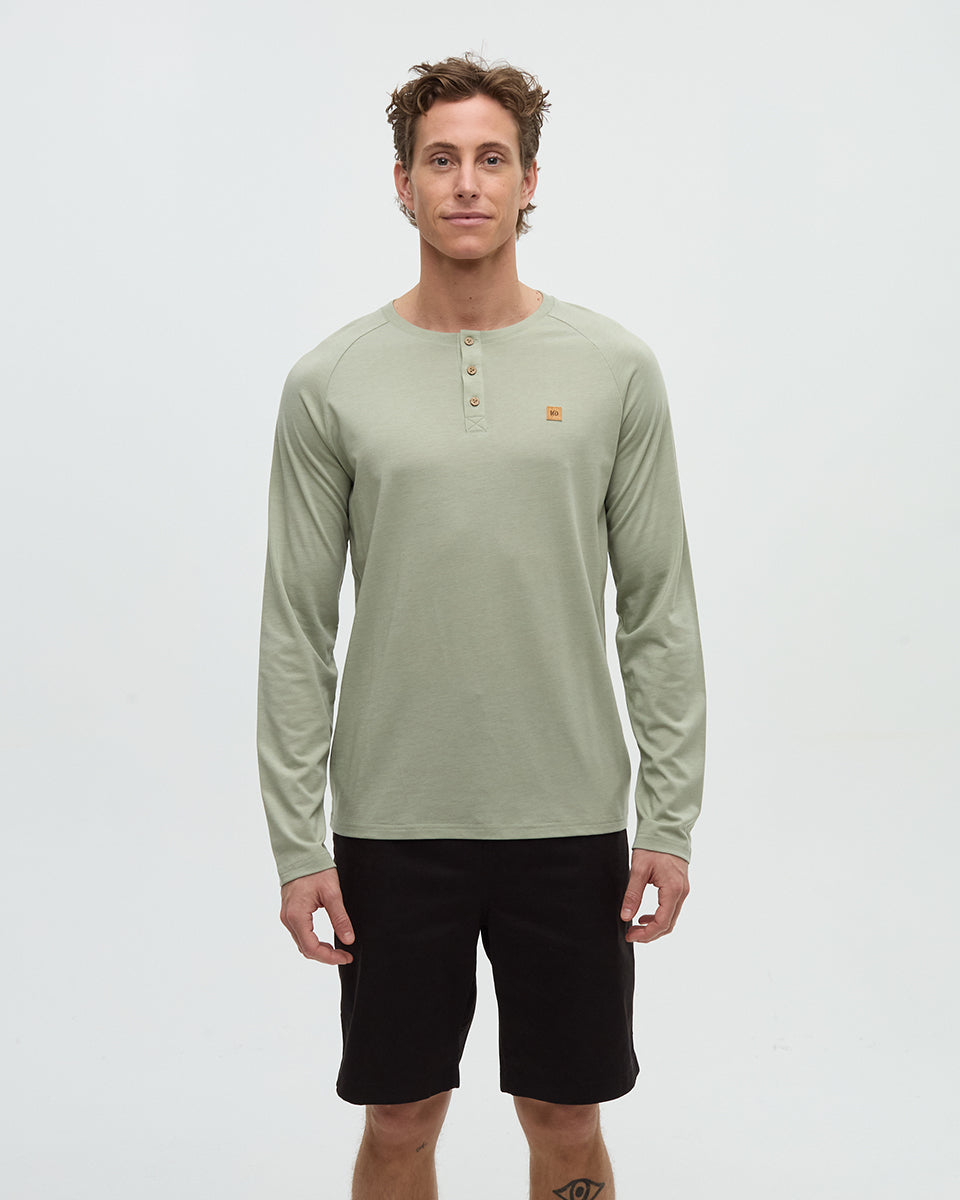 Tentree Men's TreeBlend Baker Henley Longsleeve