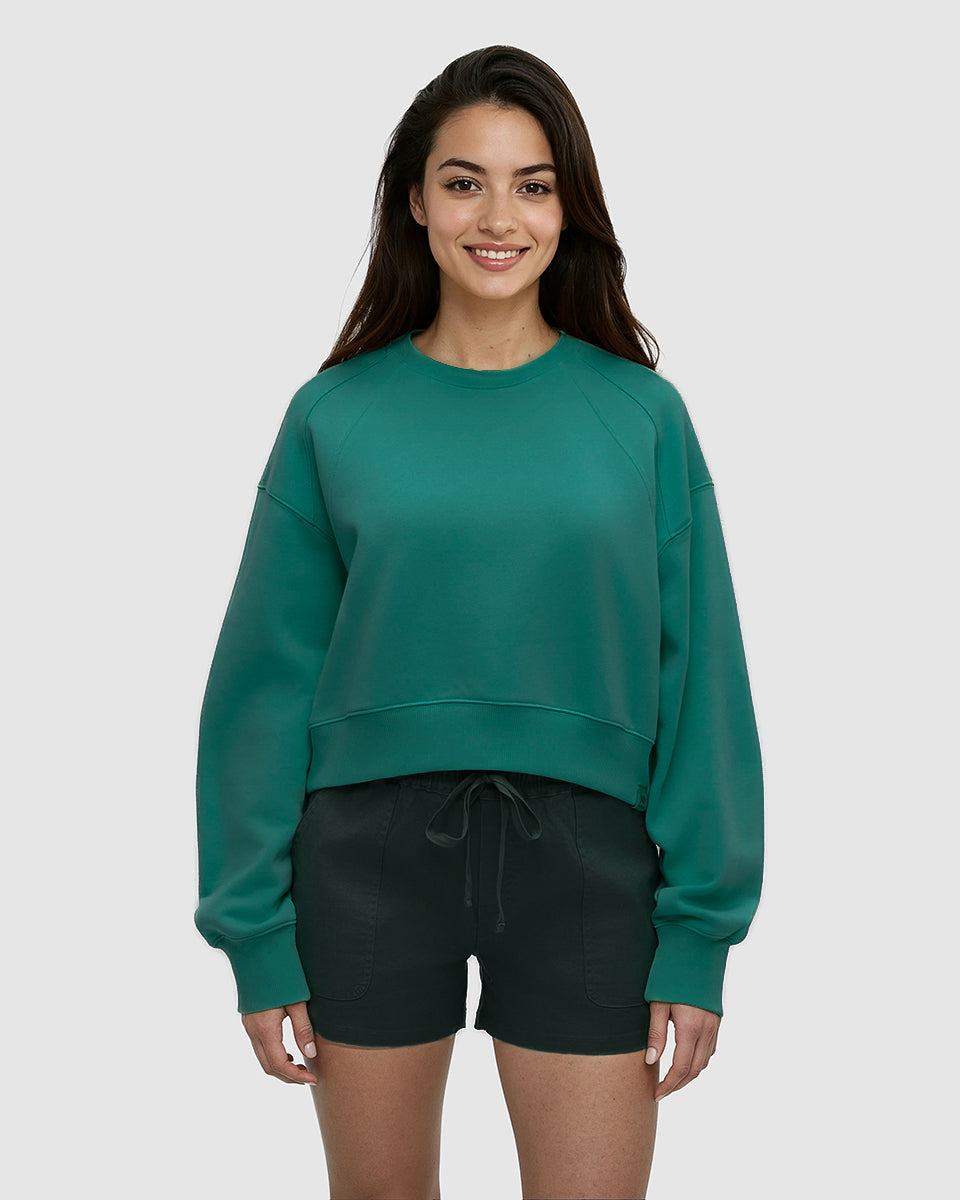 Tentree Women's Bluffs Cropped Crew