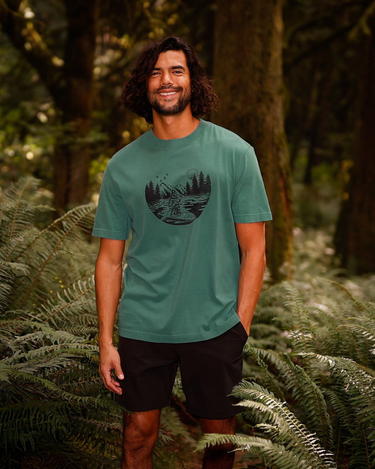 Tentree Men's Regenerative Lake Life Portal T-Shirt