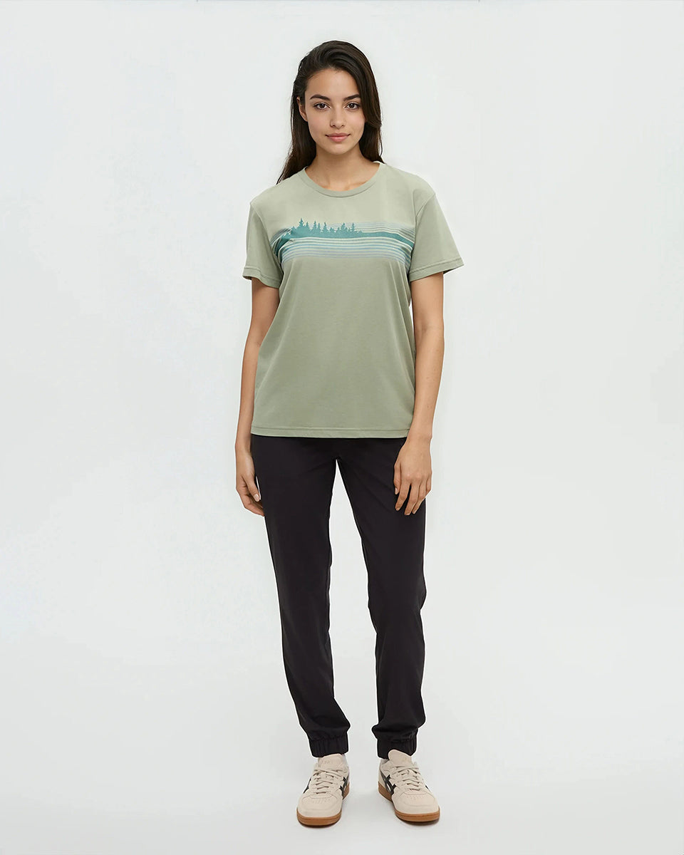 Tentree Women's Wildfire Retro Treeline T-Shirt