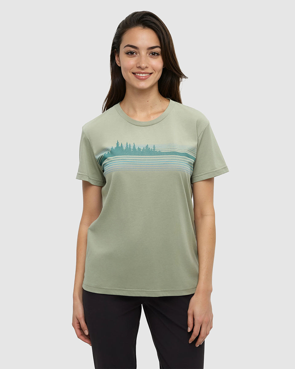 Tentree Women's Wildfire Retro Treeline T-Shirt