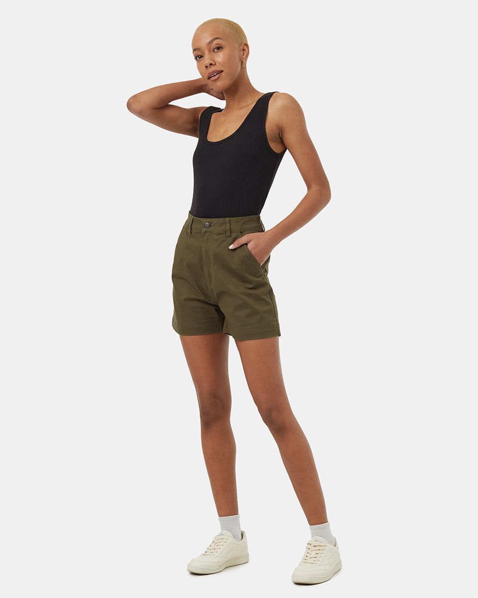 Tentree Women's Twill High Waist Short