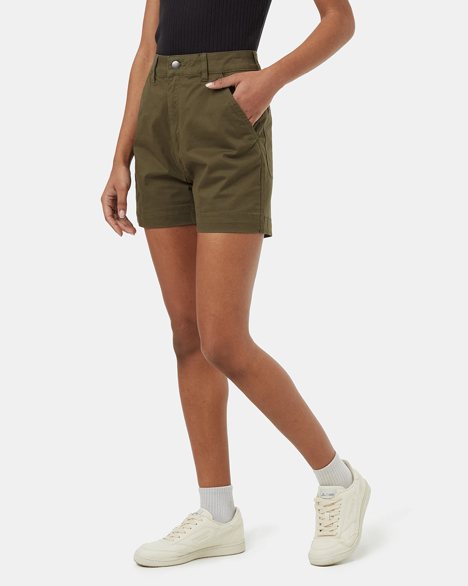 Tentree Women's Twill High Waist Short