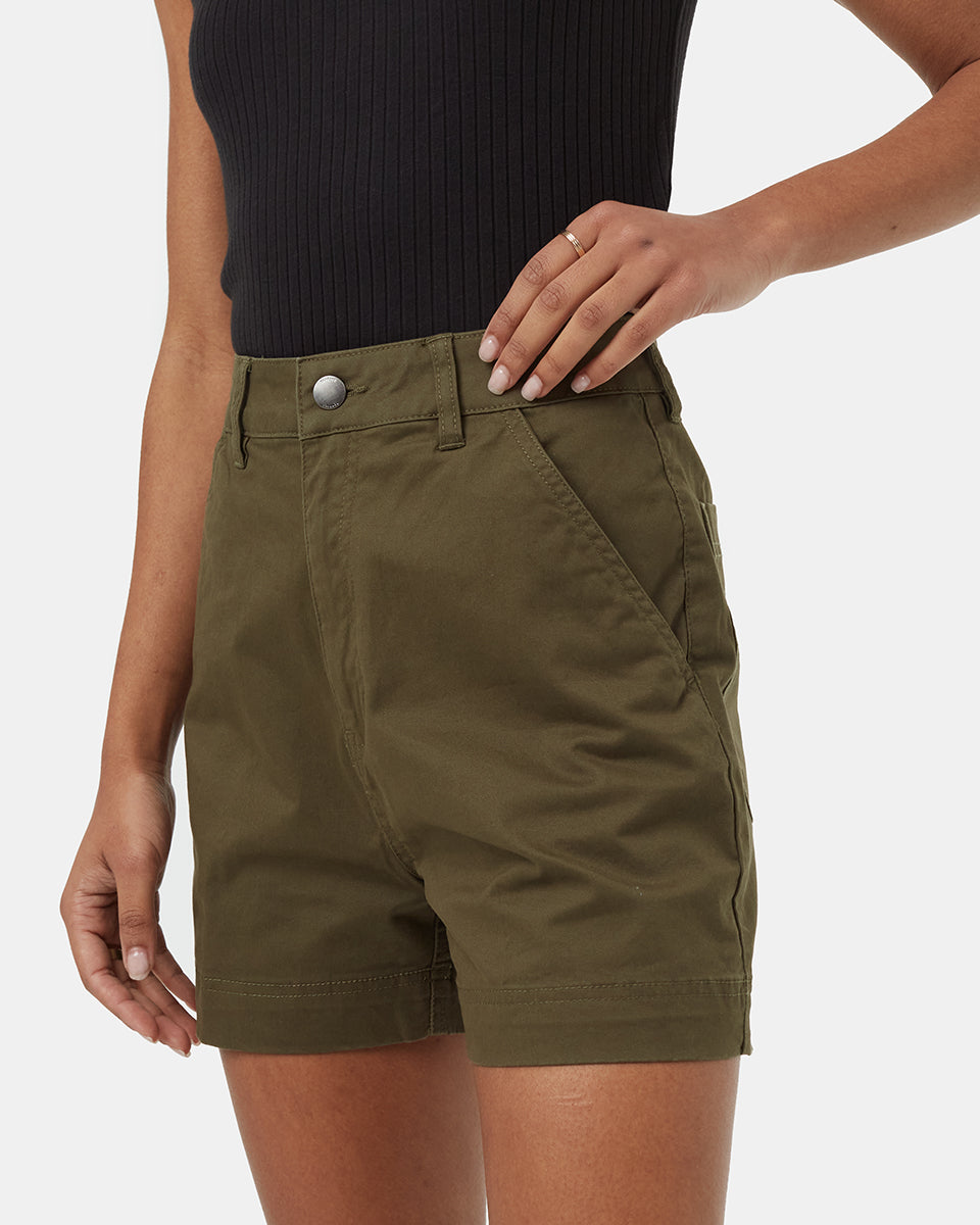 Tentree Women's Twill High Waist Short