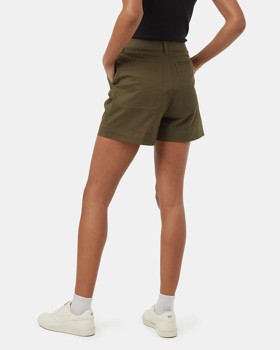 Tentree Women's Twill High Waist Short